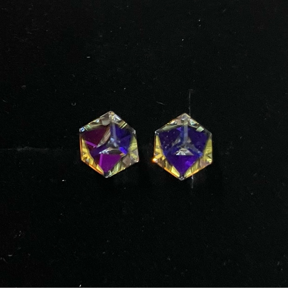 Swarovski Crystal Prism Stud Earrings